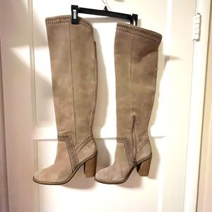 Mandolee Vince Camuto over knee boots taupe